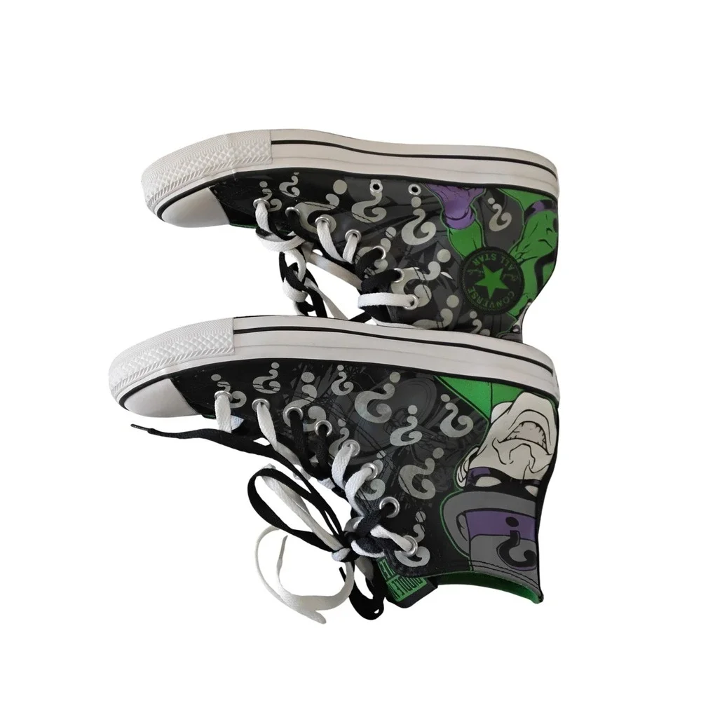 Converse All‎ Star DC Comics The Riddler High Top Sneakers Shoes Black Green - Picture 11 of 11